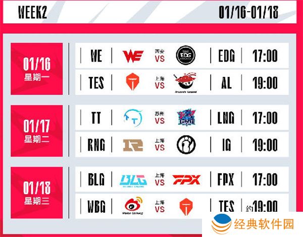 英雄联盟2023年春季赛赛程一览