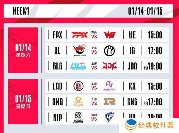 英雄联盟2023年春季赛赛程一览